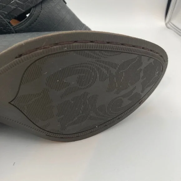 Ariat Dulce Black Leather Western Ankle Boots Buckle Detail Size 6.5‎ - Picture 12 of 15